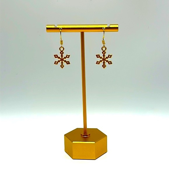 Handmade Christmas Snowflake Earrings! - Picture 3 of 3